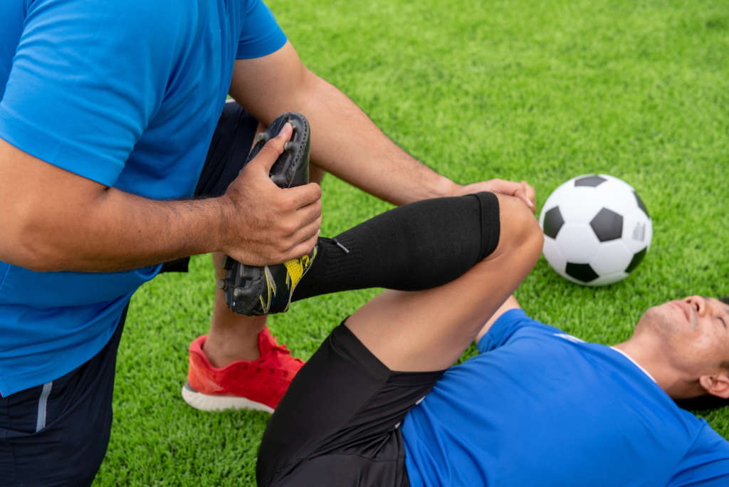 Lesões são mais comuns em jogadores de futebol